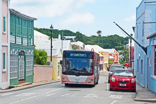 Bermuda bus in St. George