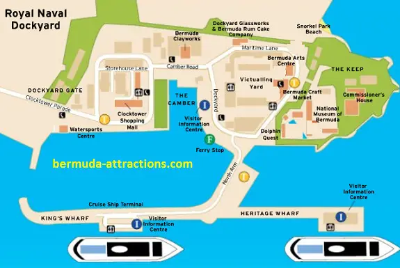 Kings Wharf Bermuda Dockyard Map