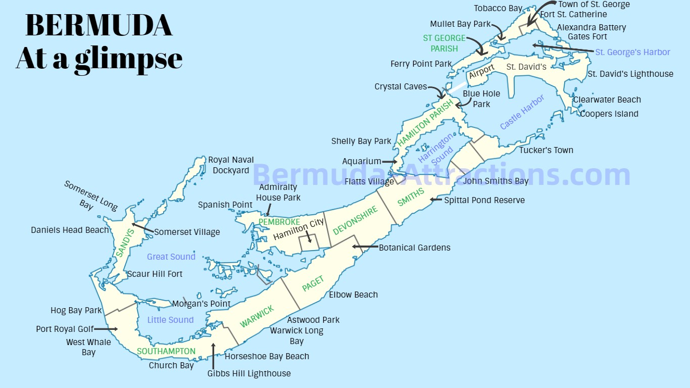 Bermuda Map. 
