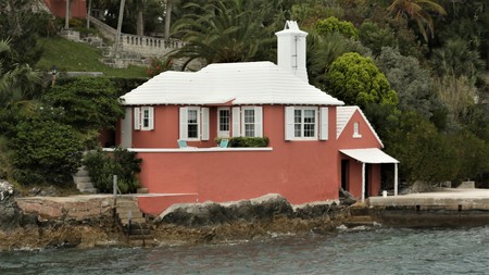 Chimney in Bermuda house